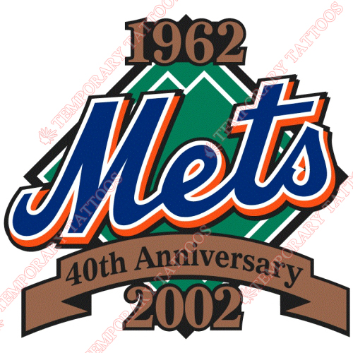 New York Mets Customize Temporary Tattoos Stickers NO.1765